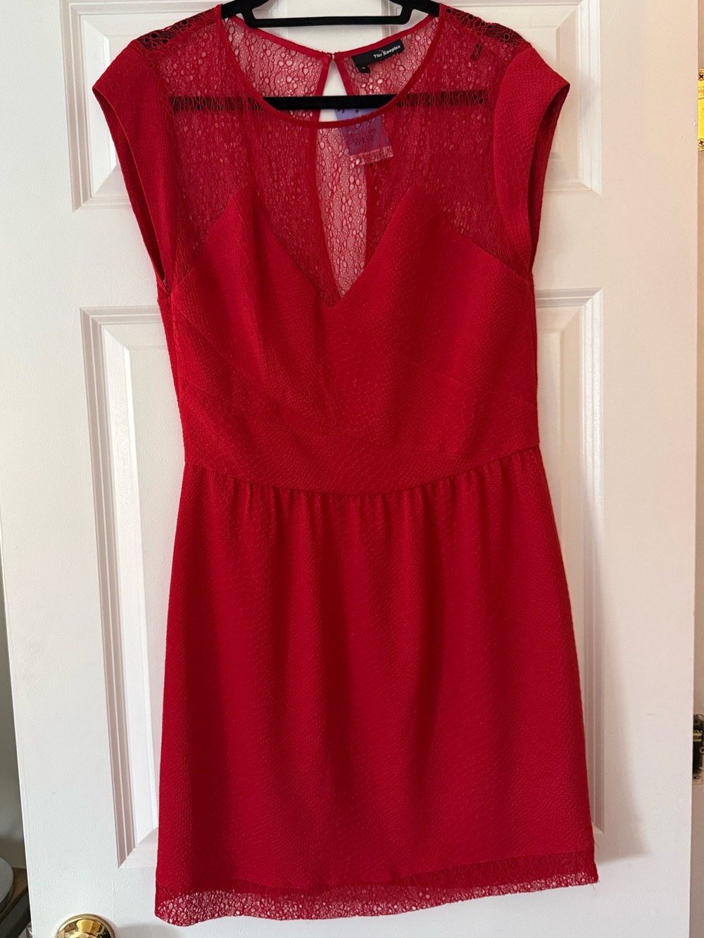 NWT The Kooples Red Lace Cocktail Mini Dress Size M